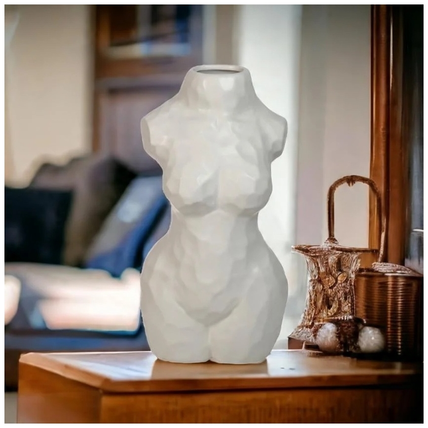 Wazon ceramiczny 30 cm, biały