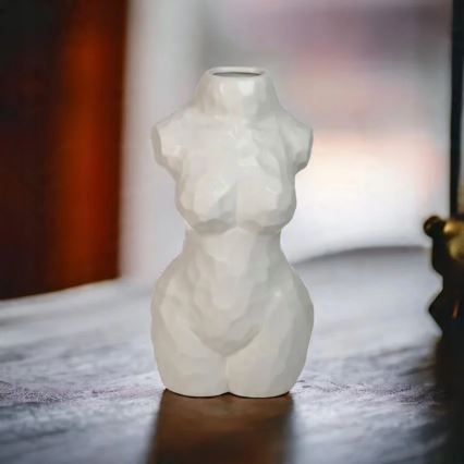 Wazon ceramiczny 30 cm, biały