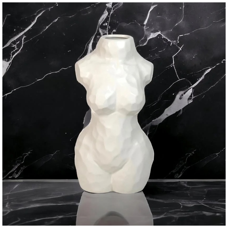 Wazon ceramiczny 30 cm, biały