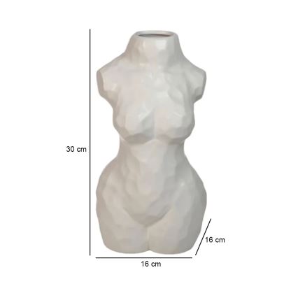 Wazon ceramiczny 30 cm, biały