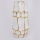 Wazon ceramiczny 31,5x15,5 cm złoty/biały