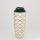 Wazon ceramiczny 31x12,5 cm biały/złoty/zielony