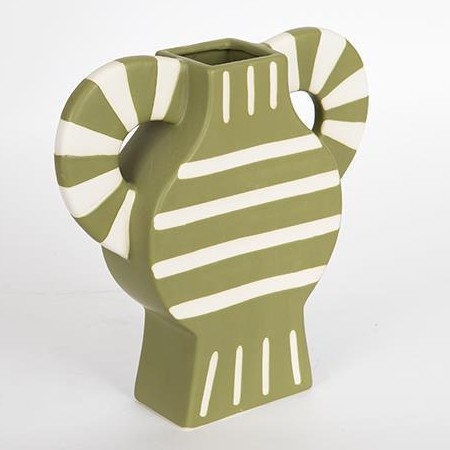 Wazon ceramiczny 32x30,8 cm zielony