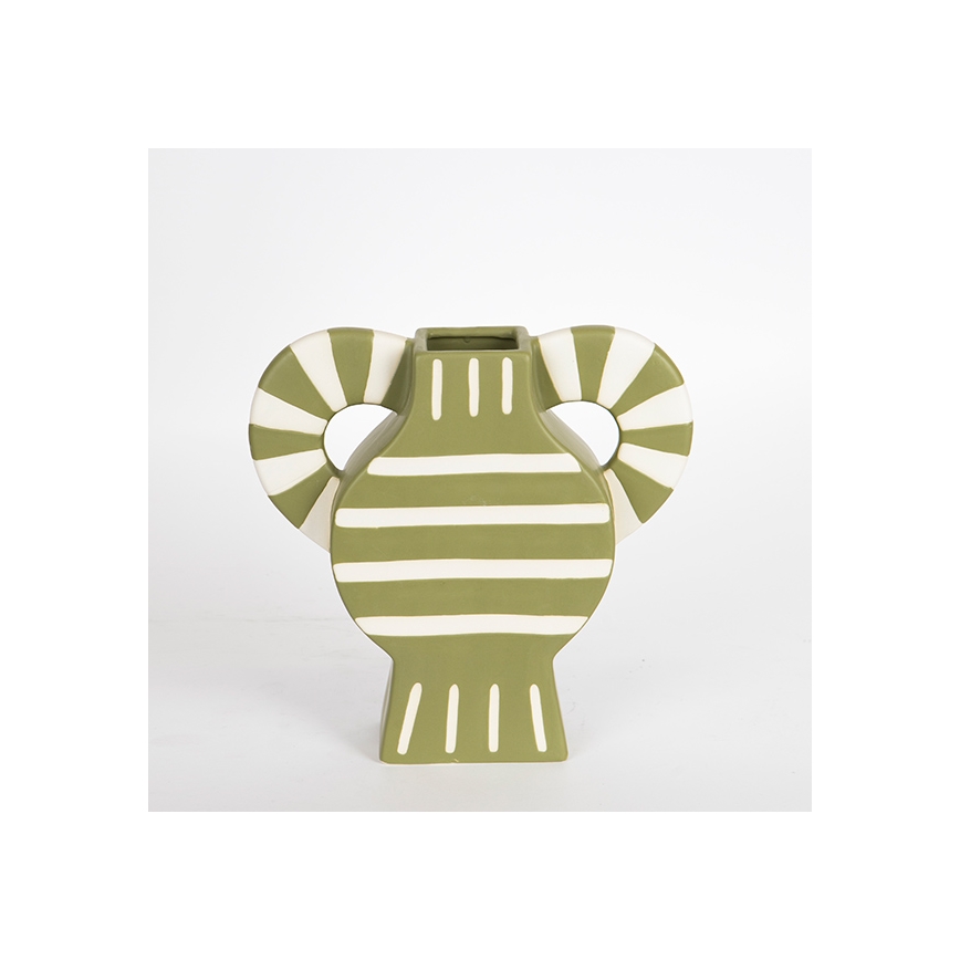Wazon ceramiczny 32x30,8 cm zielony