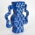 Wazon ceramiczny 37,5x35,5 cm niebieski