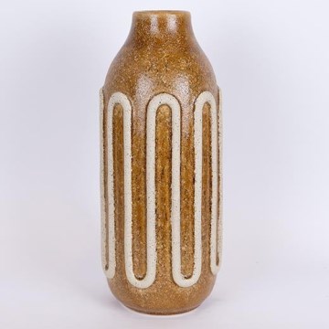 Wazon ceramiczny 39x16,3 cm brązowy