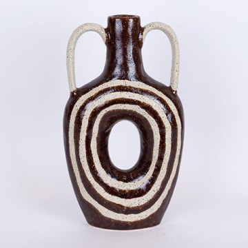 Wazon ceramiczny 39x21,8 brązowy