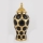 Wazon ceramiczny 40x17,7 cm złoty/czarny
