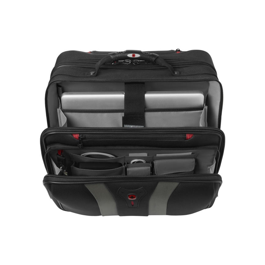 Wenger - Bagaż podróżny na kółkach 29 l + etui na laptopa 15,6" Granada czarny