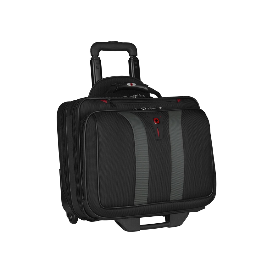 Wenger - Bagaż podróżny na kółkach 29 l + etui na laptopa 15,6" Granada czarny