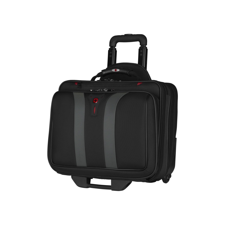 Wenger - Bagaż podróżny na kółkach 29 l + etui na laptopa 15,6" Granada czarny