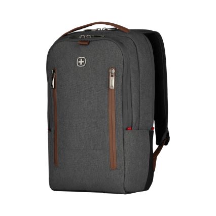 Wenger - Plecak na laptop 15 l 16 z kieszenią na tablet 12 + torba crossbody City Upgrade 2w1 szary