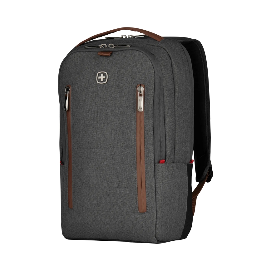Wenger - Plecak na laptop 15 l 16 z kieszenią na tablet 12 + torba crossbody City Upgrade 2w1 szary