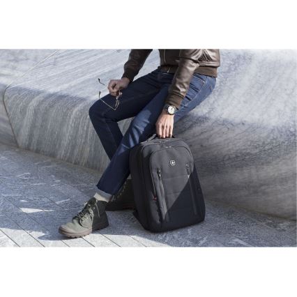 Wenger - Plecak na laptop 16 l 16 z kieszenią na tablet 12 Miasto Traveler czarne