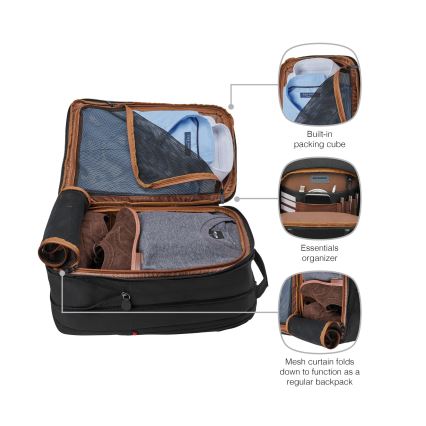 Wenger - Plecak na laptop 16 l 16 z kieszenią na tablet 12 Miasto Traveler czarne