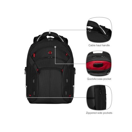 Wenger - Plecak na laptop 20 l 15" z kieszenią na tablet 10" Gigabyte czarny