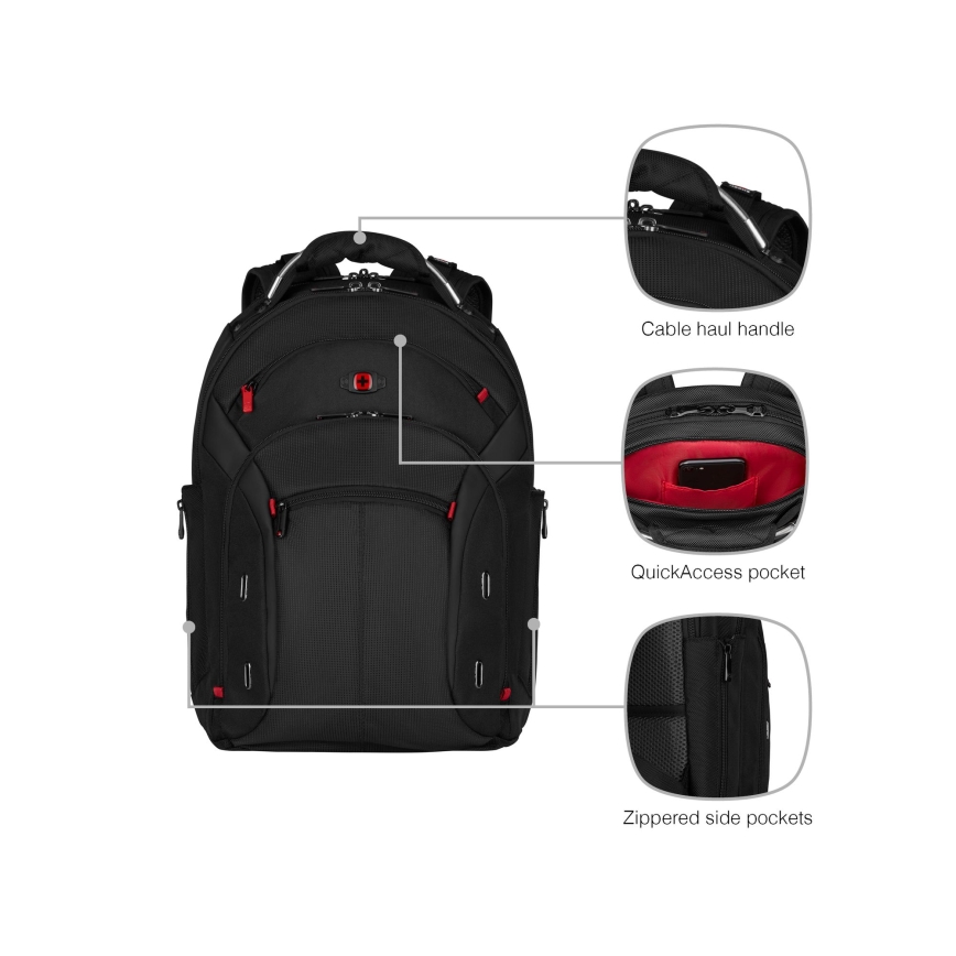Wenger - Plecak na laptop 20 l 15" z kieszenią na tablet 10" Gigabyte czarny
