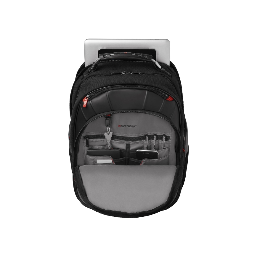 Wenger - Plecak na laptop 25 l 17" z kieszenią na tablet 12" Pegasus czarny/szary
