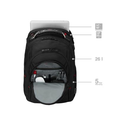 Wenger - Plecak na laptop 26 l 17" z kieszenią na tablet 10" Ibex Ballistic Deluxe