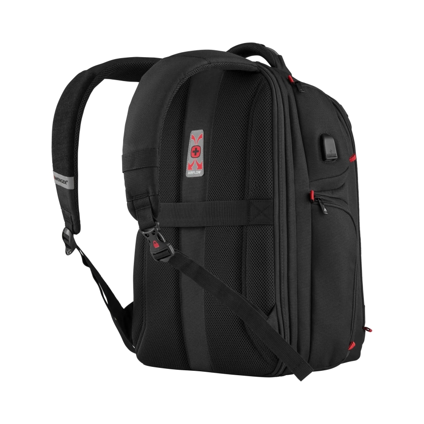 Wenger - Plecak na laptop 29 l 17,3'' z kieszenią na tablet 12" Player One czarny