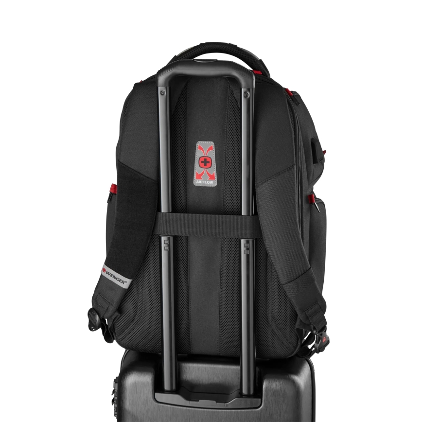 Wenger - Plecak na laptop 29 l 17,3'' z kieszenią na tablet 12" Player One czarny