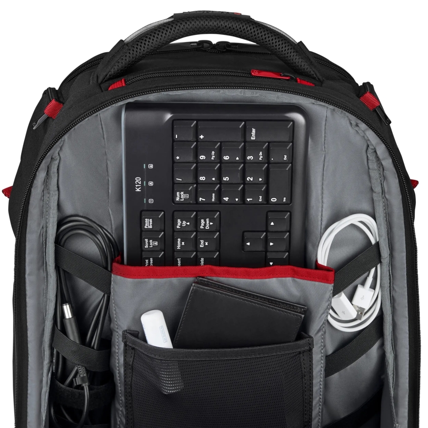 Wenger - Plecak na laptop 29 l 17,3'' z kieszenią na tablet 12" Player One czarny