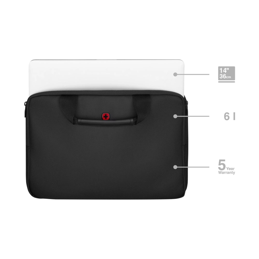 Wenger - Torba na laptopa 6 l 14" Guyde czarna