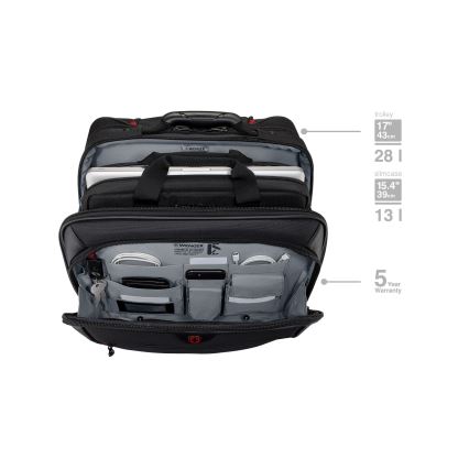 Wenger - Walizka podróżna na kółkach 23 l 17" + torba na laptopa 15,4" Potomac czarne