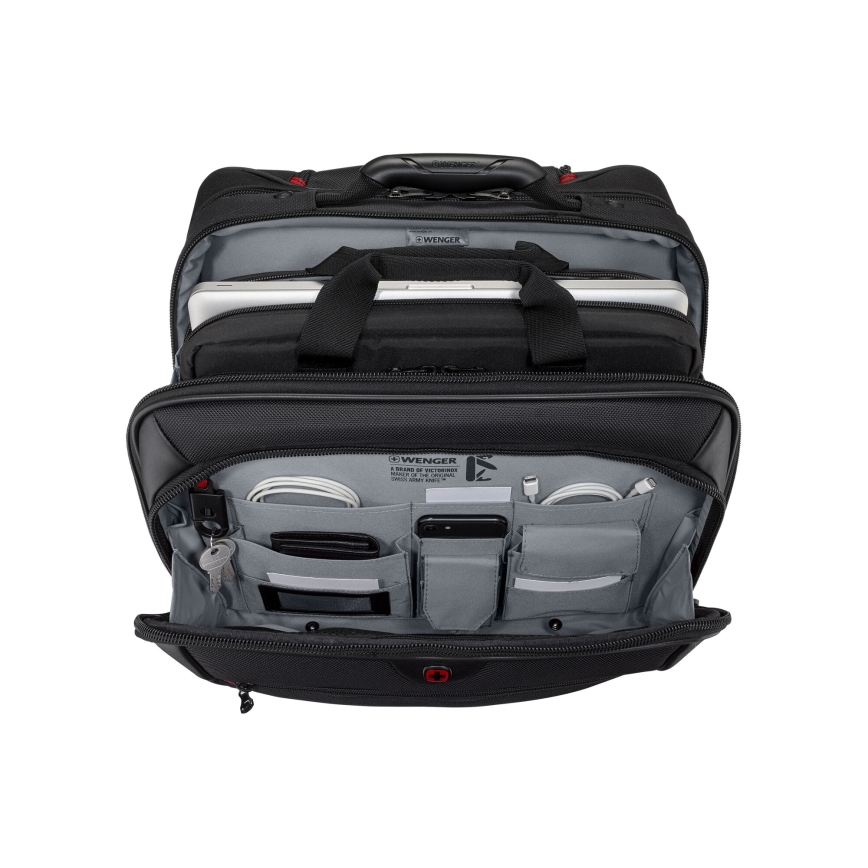 Wenger - Walizka podróżna na kółkach 23 l 17" + torba na laptopa 15,4" Potomac czarne