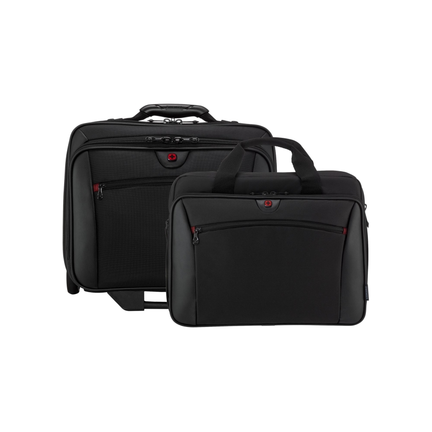 Wenger - Walizka podróżna na kółkach 23 l 17" + torba na laptopa 15,4" Potomac czarne