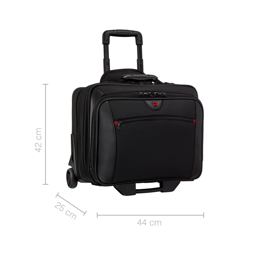 Wenger - Walizka podróżna na kółkach 23 l 17" + torba na laptopa 15,4" Potomac czarne