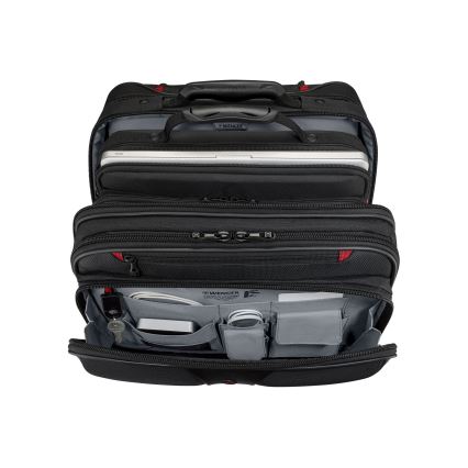 Wenger - Walizka podróżna na kółkach 25 l 17" + torba na laptopa 15,6" Patriot czarne