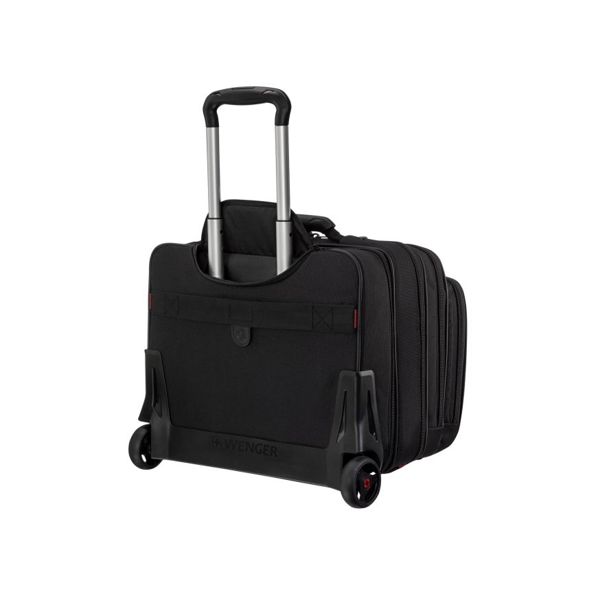 Wenger - Walizka podróżna na kółkach 25 l 17" + torba na laptopa 15,6" Patriot czarne