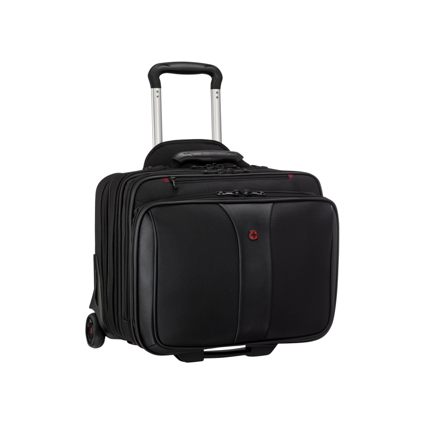 Wenger - Walizka podróżna na kółkach 25 l 17" + torba na laptopa 15,6" Patriot czarne