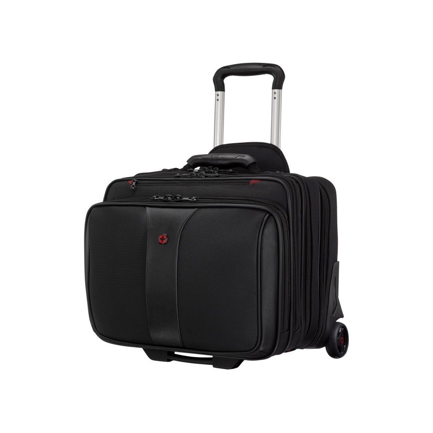 Wenger - Walizka podróżna na kółkach 25 l 17" + torba na laptopa 15,6" Patriot czarne
