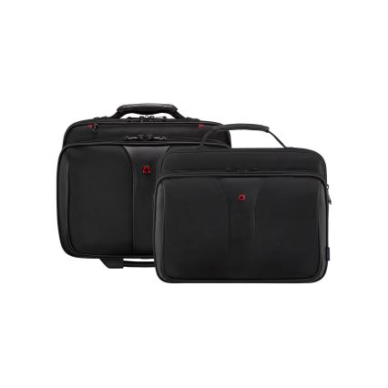 Wenger - Walizka podróżna na kółkach 25 l 17" + torba na laptopa 15,6" Patriot czarne