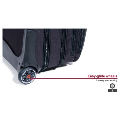 Wenger - Walizka podróżna na kółkach 25 l 17" + torba na laptopa 15,6" Patriot czarne