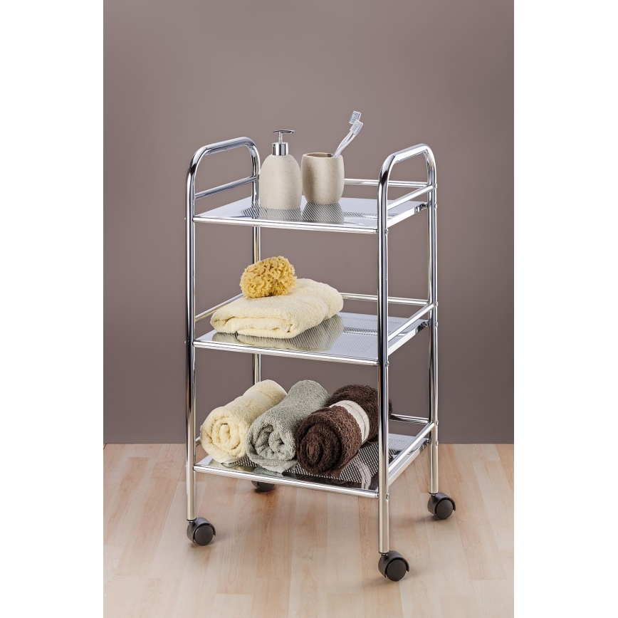 WENKO 12285100 - Wózek EXCLUSIVE 41x75 cm chrom błyszczący