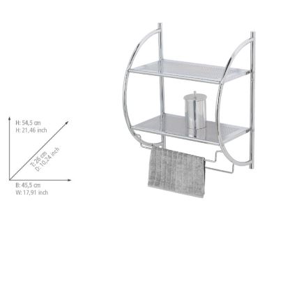 WENKO 15173100 - Półka EXCLUSIVE 45,5x54,5 cm chrom błyszczący