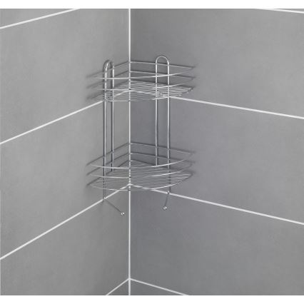 WENKO 15498100 - Półka narożna EXCLUSIVE 23x30,5 cm błyszczący chrom