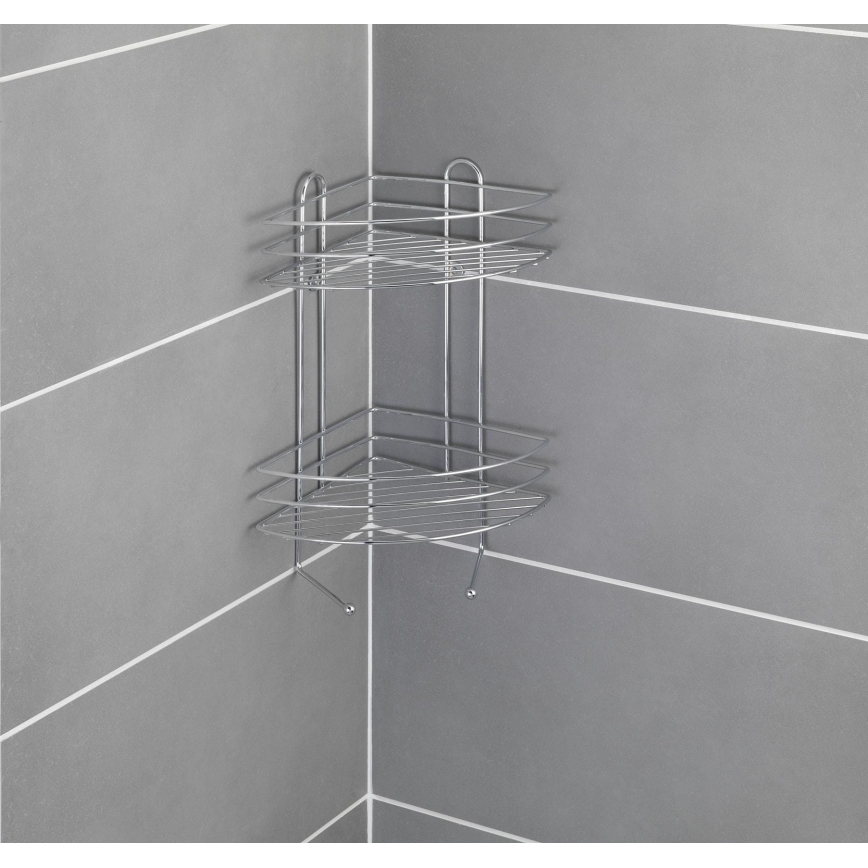 WENKO 15498100 - Półka narożna EXCLUSIVE 23x30,5 cm błyszczący chrom