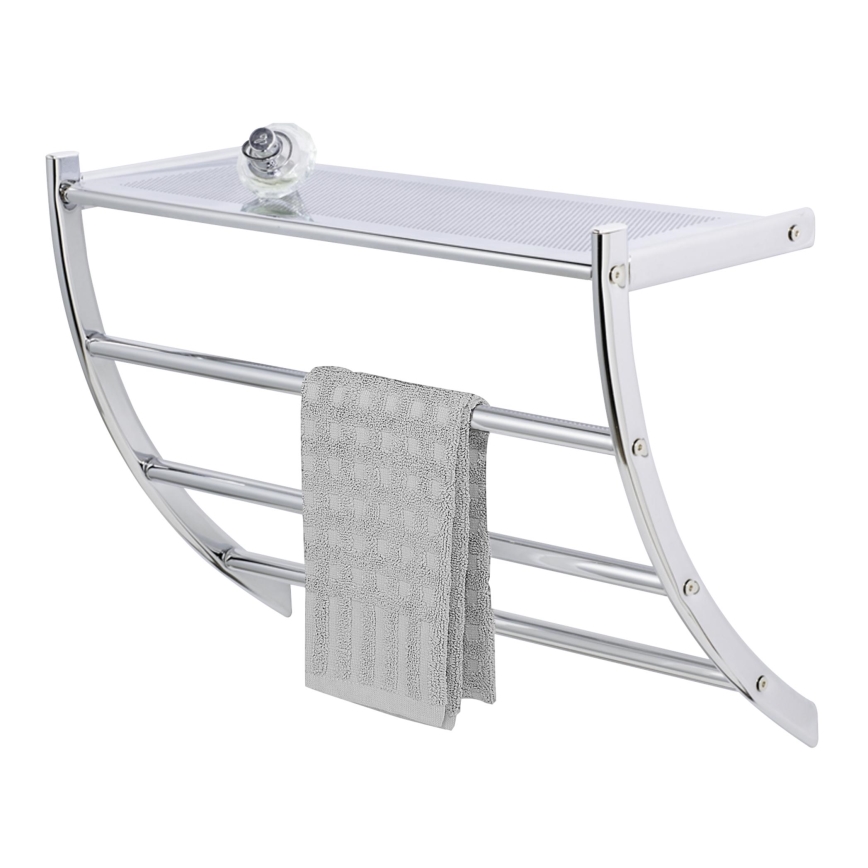 WENKO 15578100 - Stojak na ręczniki PESCARA 56x46 cm chrom błyszczący