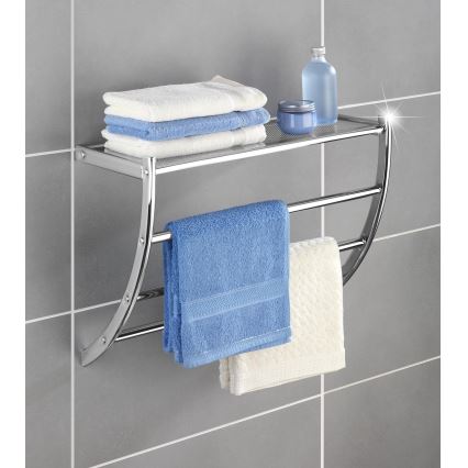 WENKO 15578100 - Stojak na ręczniki PESCARA 56x46 cm chrom błyszczący