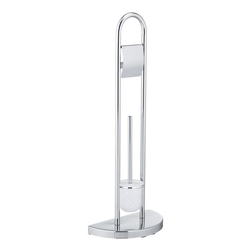 WENKO 16608100 - Szczotka WC COSENZA 33x84 cm chrom połysk/satyna