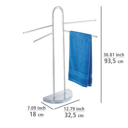 WENKO 16610100 - Stojak na ręczniki COSENZA 33x93,5 cm, chrom błyszczący
