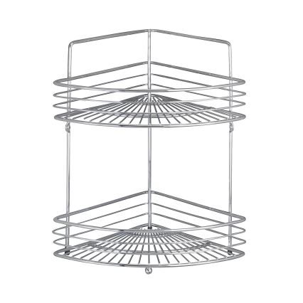 WENKO 16821100 - Półka narożna MILANO 31,5x37 cm polerowany chrom