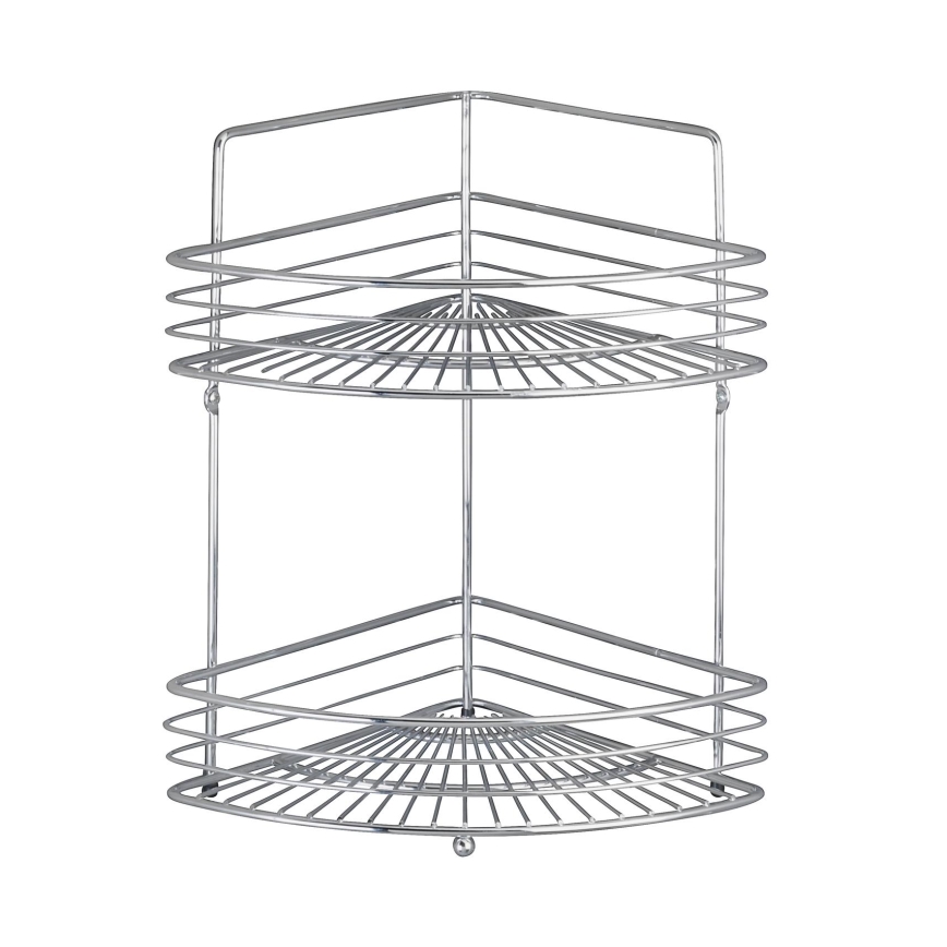 WENKO 16821100 - Półka narożna MILANO 31,5x37 cm polerowany chrom
