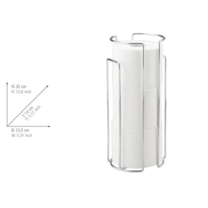 WENKO 16825100 - Uchwyt na papier toaletowy MILANO 13,5x32 cm błyszczący chrom