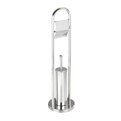 WENKO 16993100 - Zestaw WC VASTO 22x81 cm stal nierdzewna/srebrny