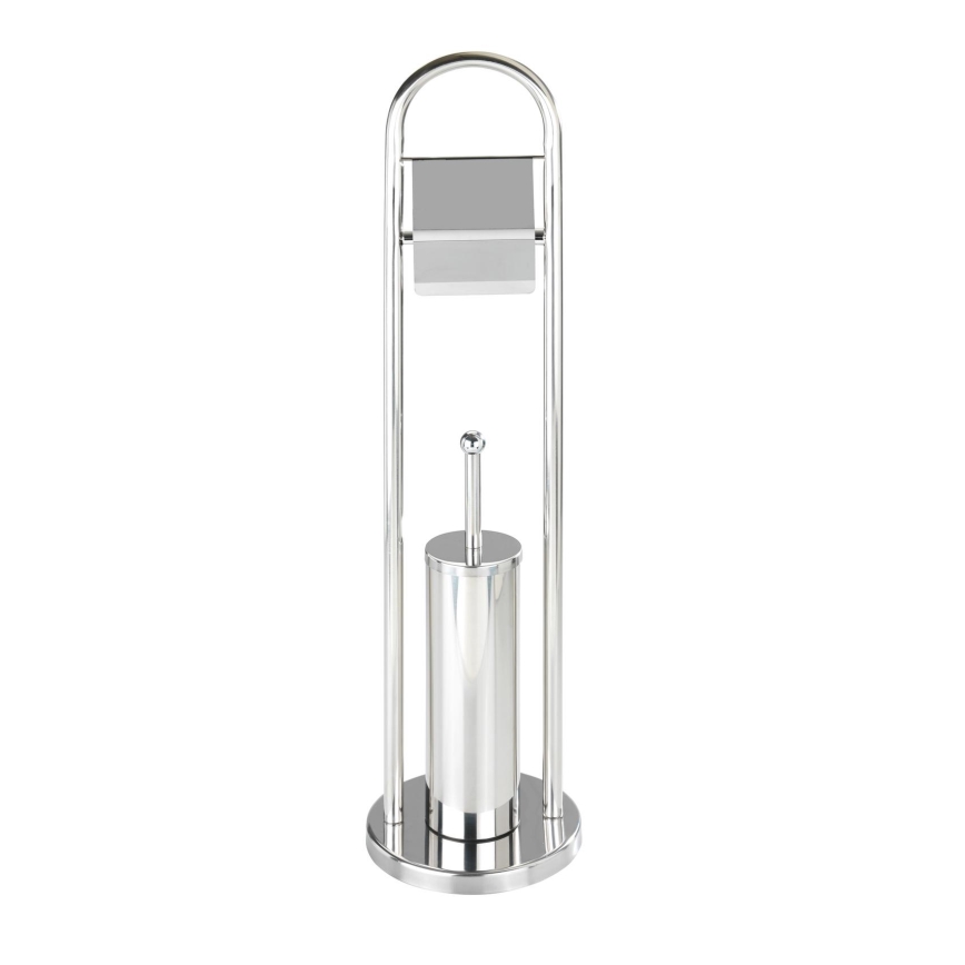 WENKO 16993100 - Zestaw WC VASTO 22x81 cm stal nierdzewna/srebrny